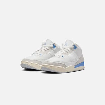 Jordan PS Air Jordan 3 Retro - Summit White / Hydrogen Blue Leg Nahid