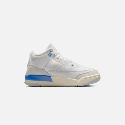 Jordan PS Air Jordan 3 Retro - Summit White / Hydrogen Blue Leg Nahid