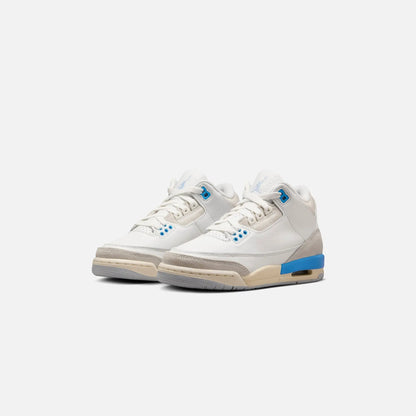 Jordan GS Air Jordan 3 Retro - Summit White / Hydrogen Blue / Legend Blue Nahid