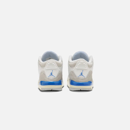 Jordan TD Air Jordan 3 Retro - Summit White / Hydrogen Blue Leg Nahid