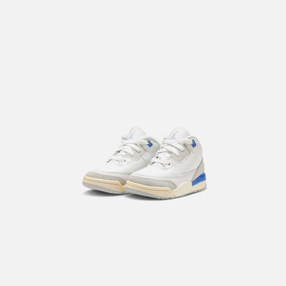 Jordan TD Air Jordan 3 Retro - Summit White / Hydrogen Blue Leg Nahid