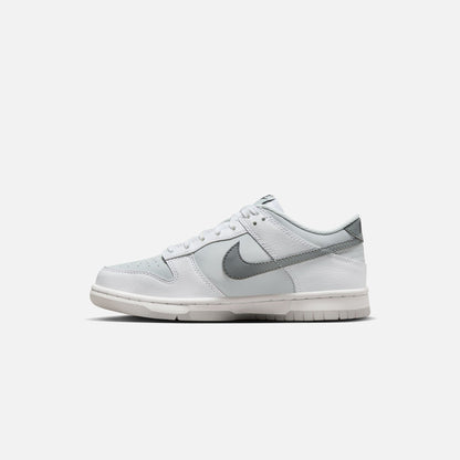 Nike GS Dunk Low - White / Smoke Grey / Pure Platinum