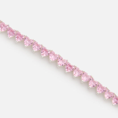 Crystal Haze Be My Valentine Bracelet - Pink