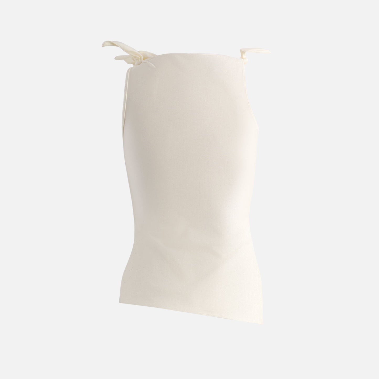 Coperni Asymmetric Flower Top - White