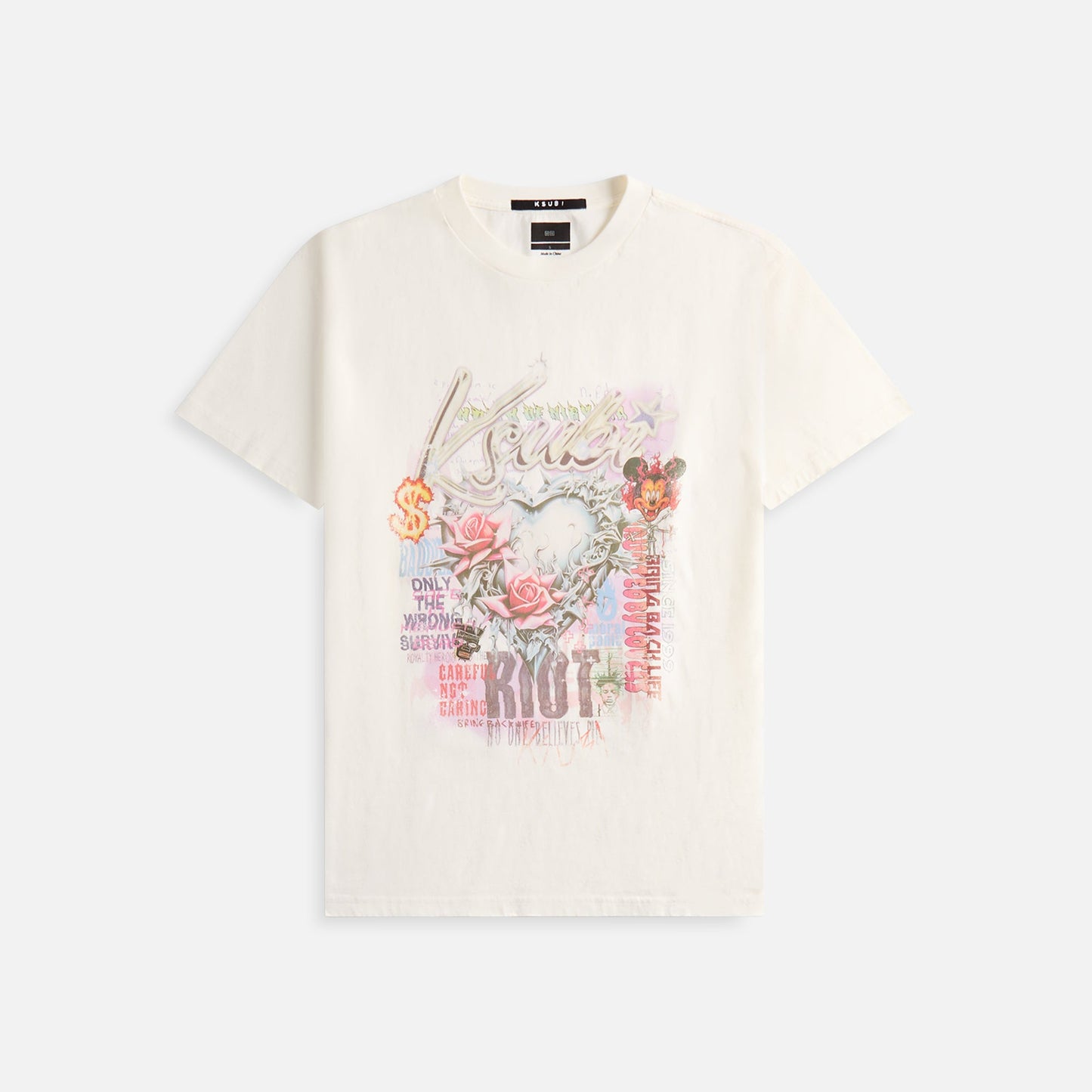 Ksubi Sketch Biggie Tee - Bone