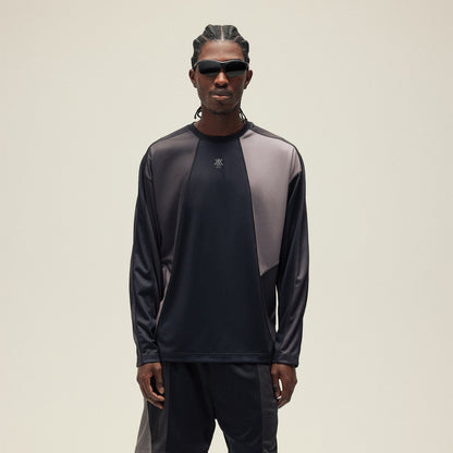 Kith Long Sleeve Panelled Otto Tee - Black