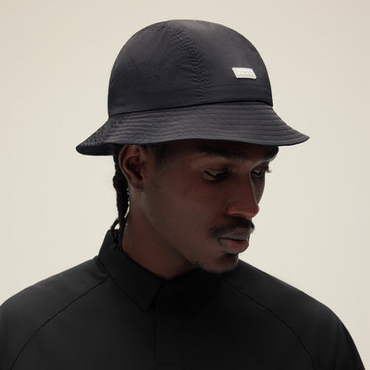 Kith Wrinkle Nylon Camper Bucket Hat - Black