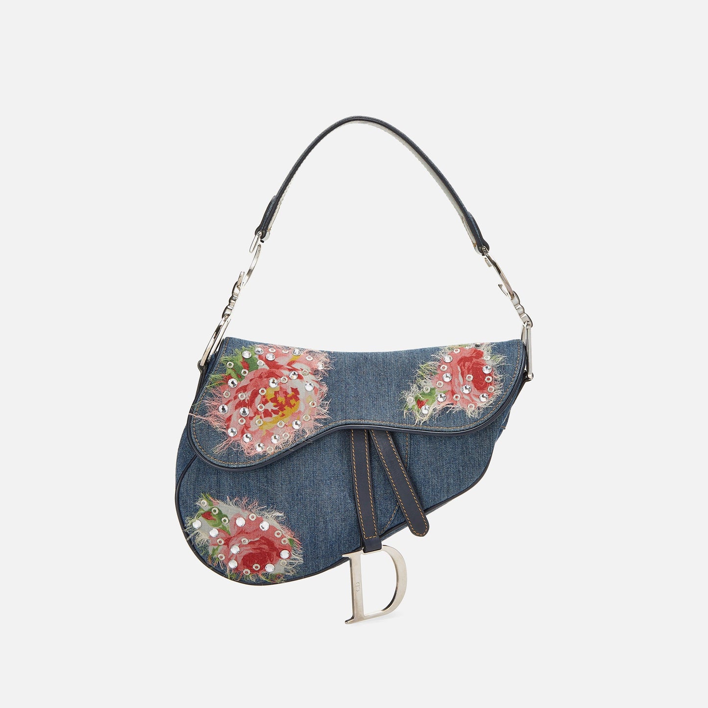 WGACA Christian Dior Embroidered Saddle - Blue