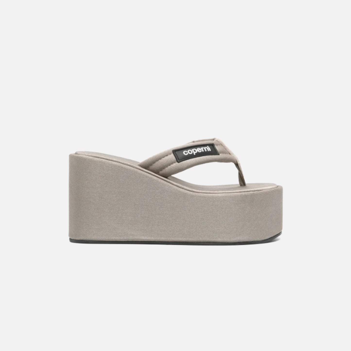 Coperni Branded Wedge Sandal - Grey