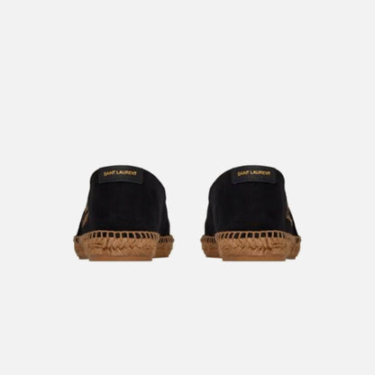 Saint Laurent Espadrille Embroidered - Nero / Nero