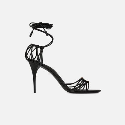 Saint Laurent Babylone 90 Sandal - Black