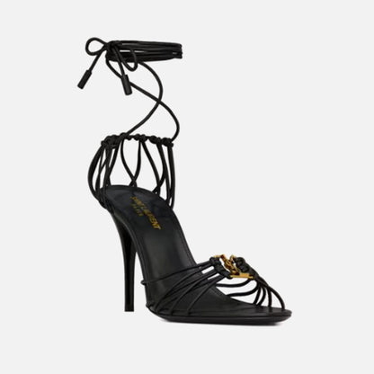 Saint Laurent Babylone 90 Sandal - Black